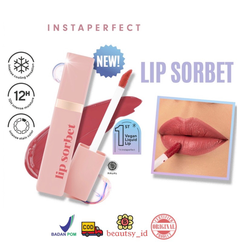 Wardah Instaperfect Liteplash Lip Sorbet Original BPOM Lipstick Lipmatte Lipcream Lipstik