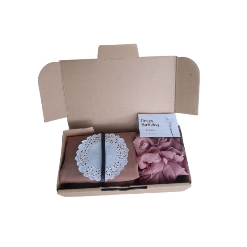 Paket Hijab Termurah Gift Hijab Hempers Kado Ulang Tahun/lebaran/gift box