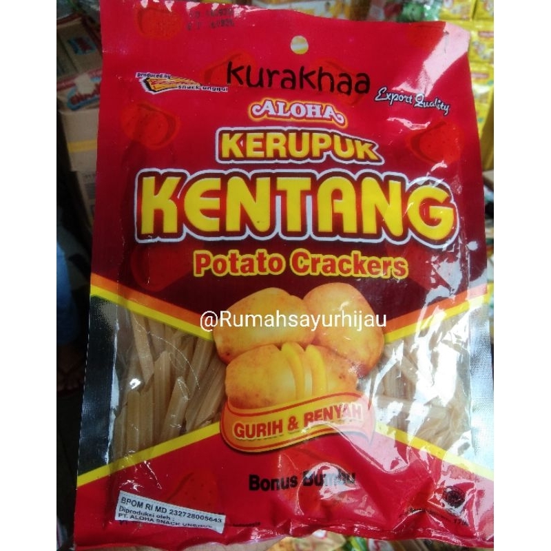 

Kerupuk Kentang Potato Crackers Berat 175 Grm