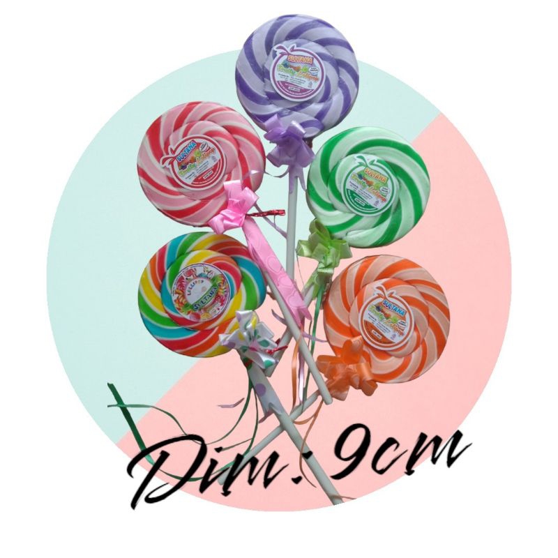

PERMEN LOLIPOP 9 CM BENTUK LOVE/BULAT FRUIT/ANEKA RASA BUAH