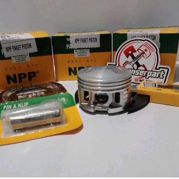 PISTON KIT BEAT XB//SEHER SET RING BORE UP 130 CC PEN 13 MM HONDA VARIO SCOOPY SPACY XB SIZE STANDAR