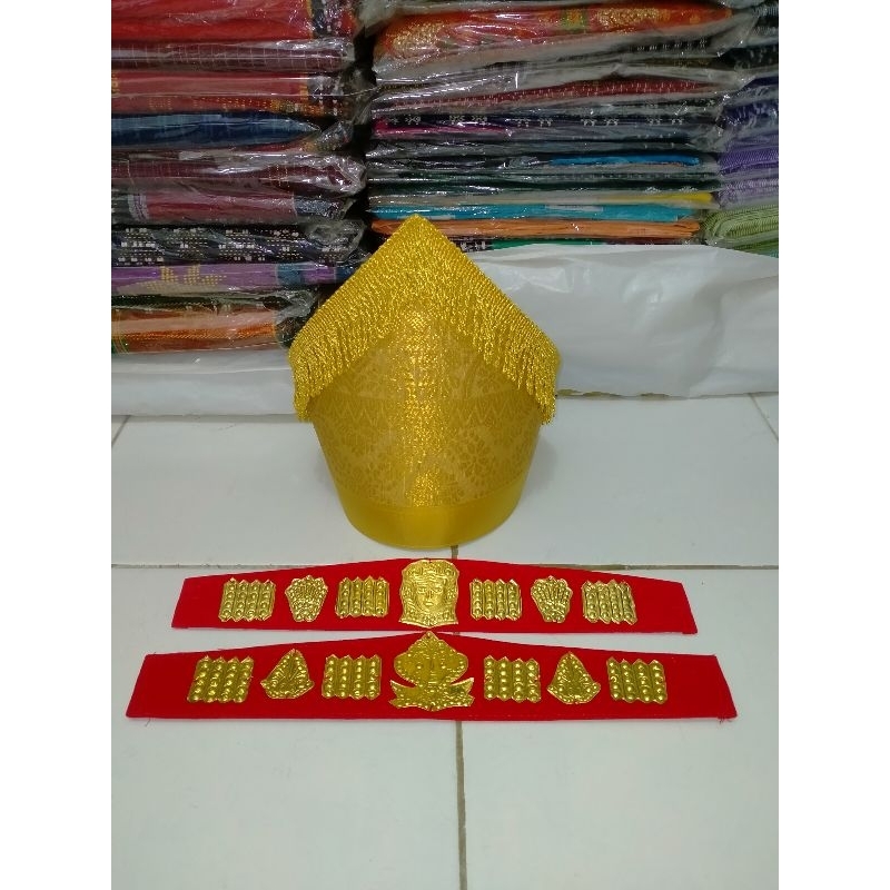 Sortali Pengantin Batak +Topi Pengantin Songket