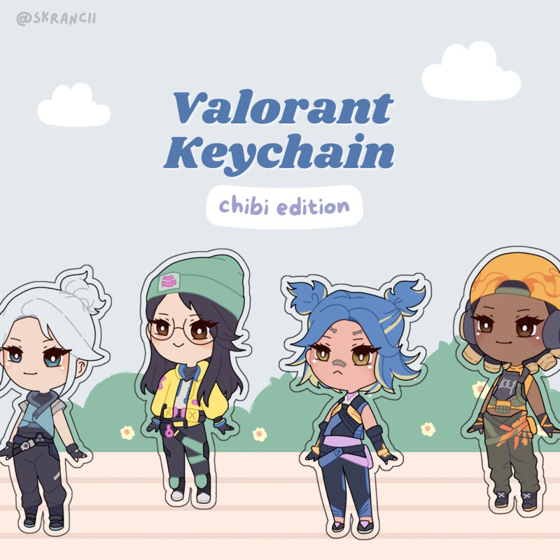 [PREORDER] Valorant Keychains |  Gantungan Kunci Valorant