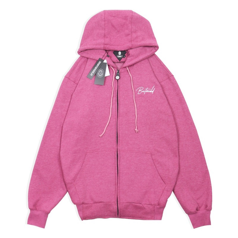 Jaket Hoodie Zipper Baster Cold Sweater Hoodie Baster Cold Sweater Hoodie Zipper Latin Sweater Hoodie Pria - Pink