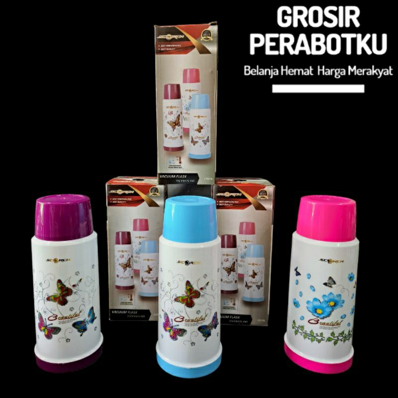 Termos Air Panas Mini Vacuum Flask 1000ml 450ml Thermos Kaca