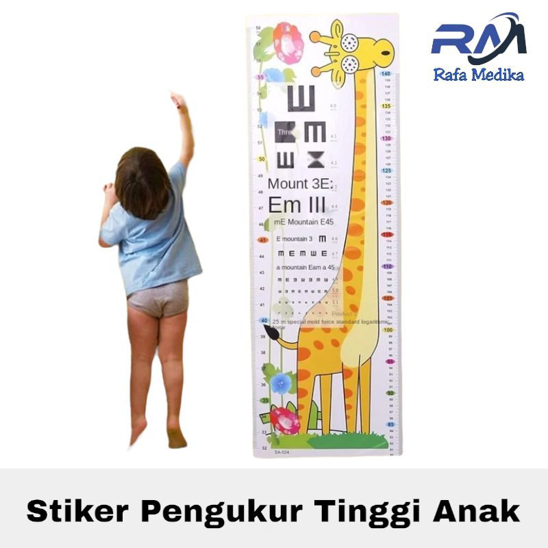 Stiker Pengukur Tinggi Badan Anak Karakter  Pengukur Tinggi Badan Anak Tembok