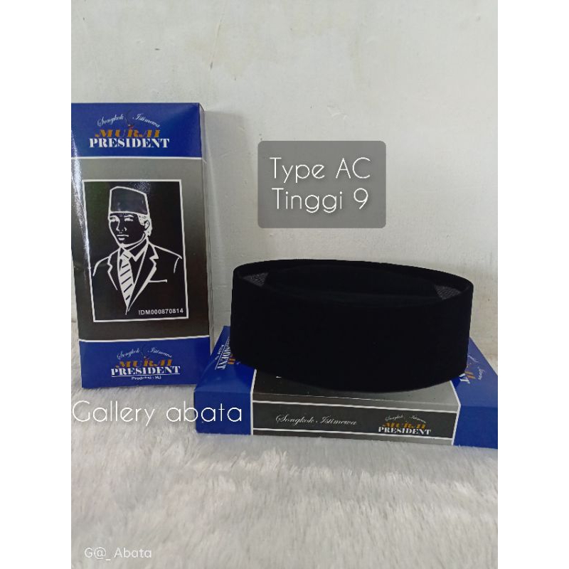 Songkok Murai President/Songkok hitam polos