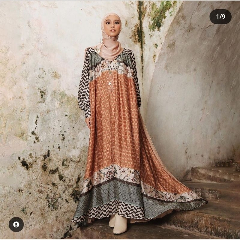 layla dress brick zaskia sungkar size L
