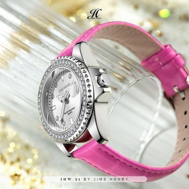 JIMS HONEY JHW 21 ORI JAM TANGAN WANITA QUARTZ STAINLESS WATCH IMPOR FASHION CEWEK KOREA TAHAN ANTI AIR JHW21