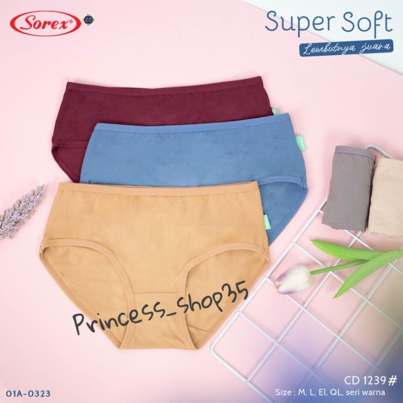 Celana Dalam Wanita Sorex Super Soft 1239 Cutting Midi Cd Wanita Sorex 1239 Super Soft