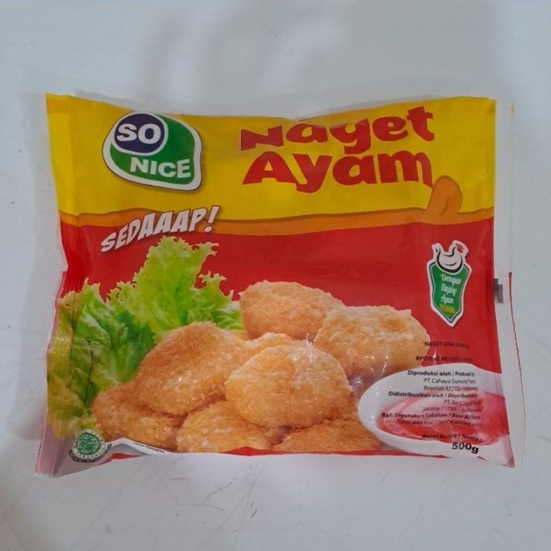 

so nice naget ayam 500gr