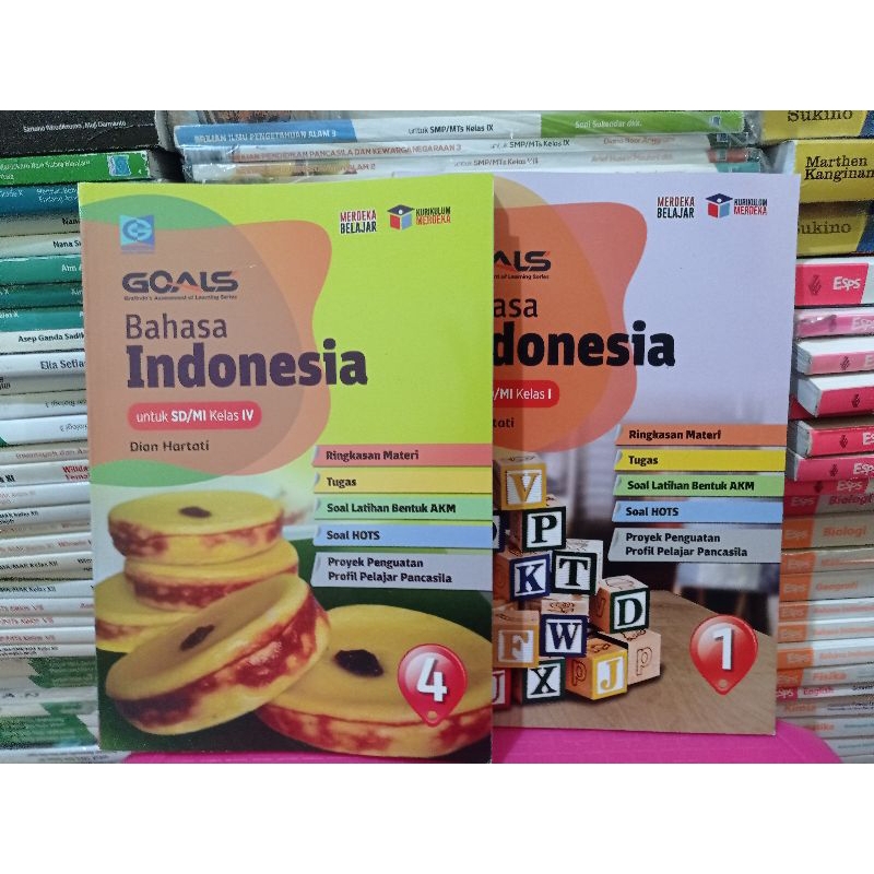 buku kurikulum merdeka GOALS BAHASA INDONESIA untuk sd/ mi kelas 1 ,  4  GRAFINDO