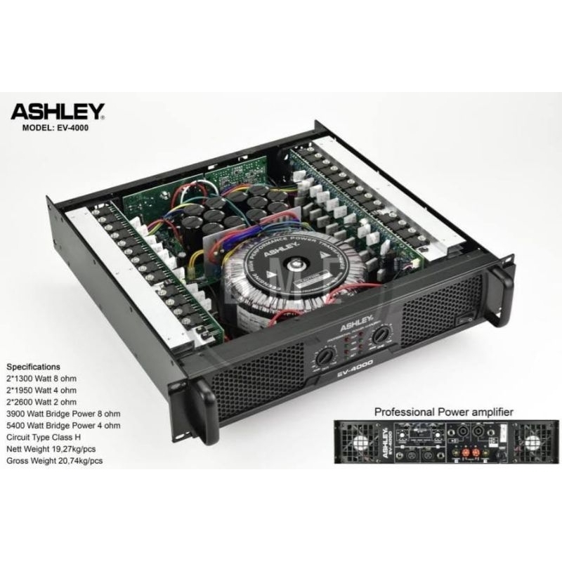 Power Amplifier Ashley EV4000 EV 4000