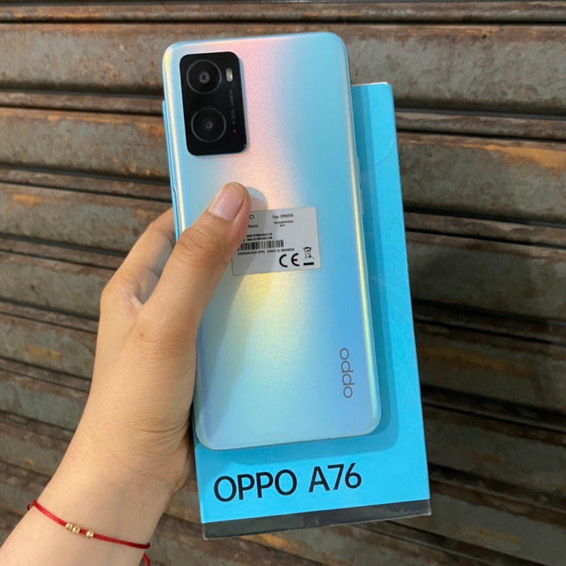 Oppo A76 6/128gb second bekas pakai normal fullset original resmi
