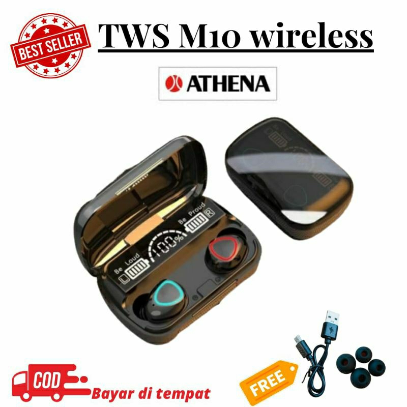 Headset Bluetooth TWS EARPHONE F9-5 Digital Indicator V5.1 BLUETOOTH Wireless