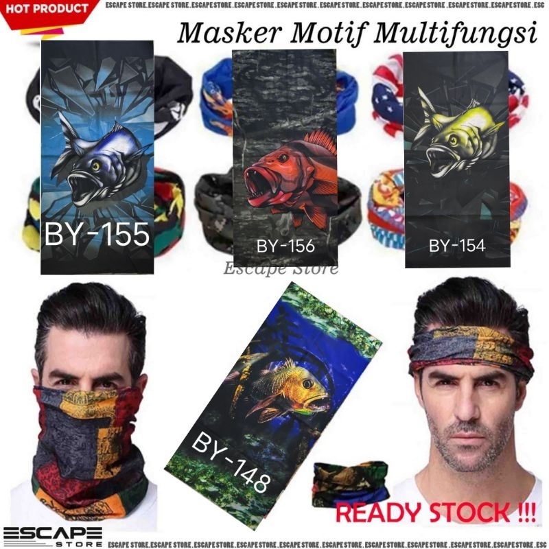 Baff / Buff / Buf Kualitas Premium Gambar Ikan