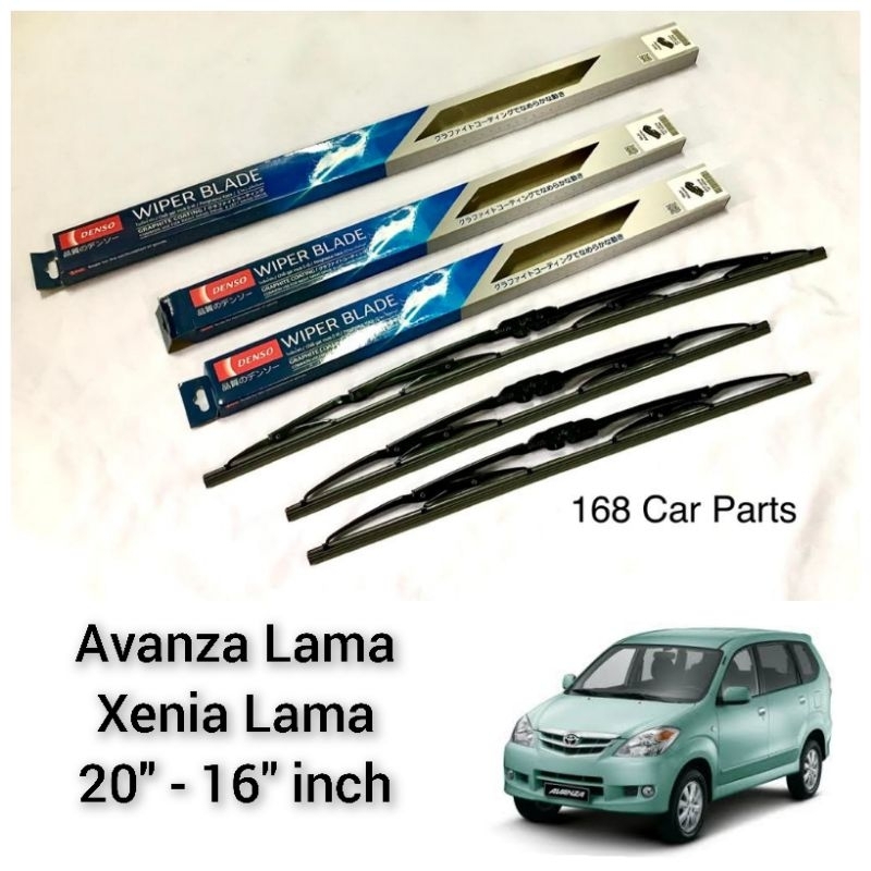 Wiper Blade Denso Original Avanza Xenia Lama / New 20-16 inch Sepasang