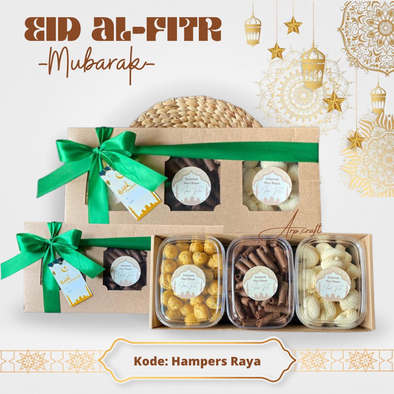 

HAMPERS RAYA/ HAMPERS LEBARAN / RAMADAHN / IDUL FITRI / KUE KERING ARP.CRAFT