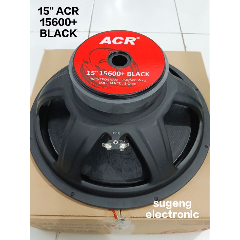Speaker 15 inch ACR 15600+ BLACK Wofer// Speaker ACR 15 inch 15600