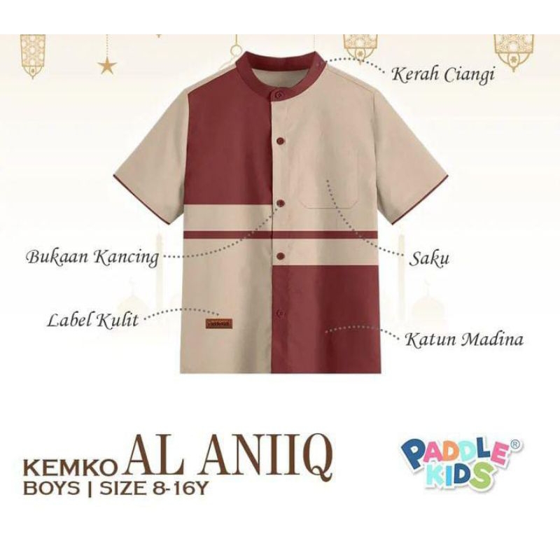 KEMEJA KOKO AL ANIIQ BY PADDLE KIDS