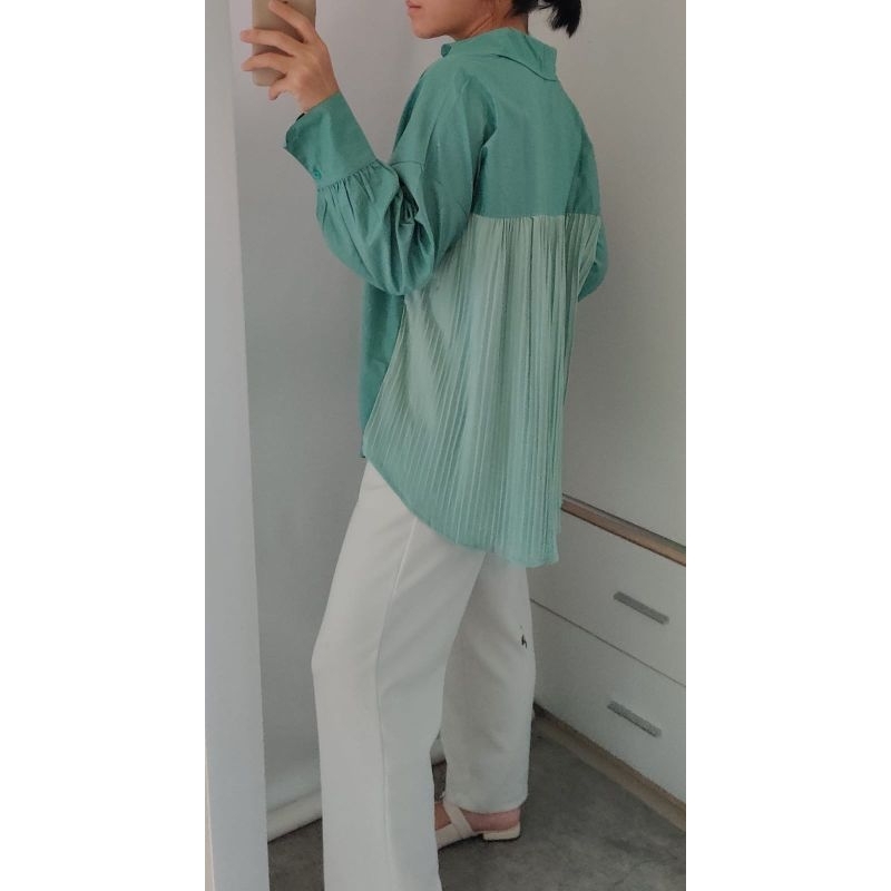 oversized shirt back pleats/Nadine shirt