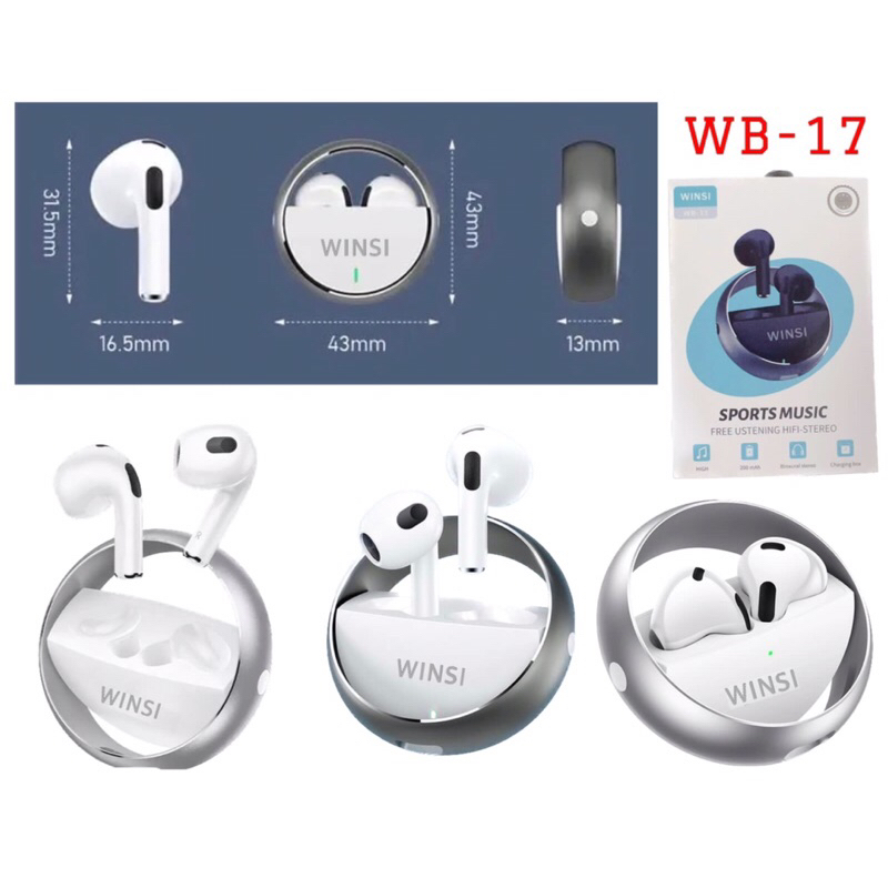 Handsfree Bluetooth TWS / Earphone WINSI WB