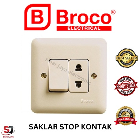 SAKLAR STOP KONTAK IB / STOP KONTAK SAKLAR INBOW BROCO / STOP KONTAK SAKLAR IB BROCO / SKLAR  STOP K