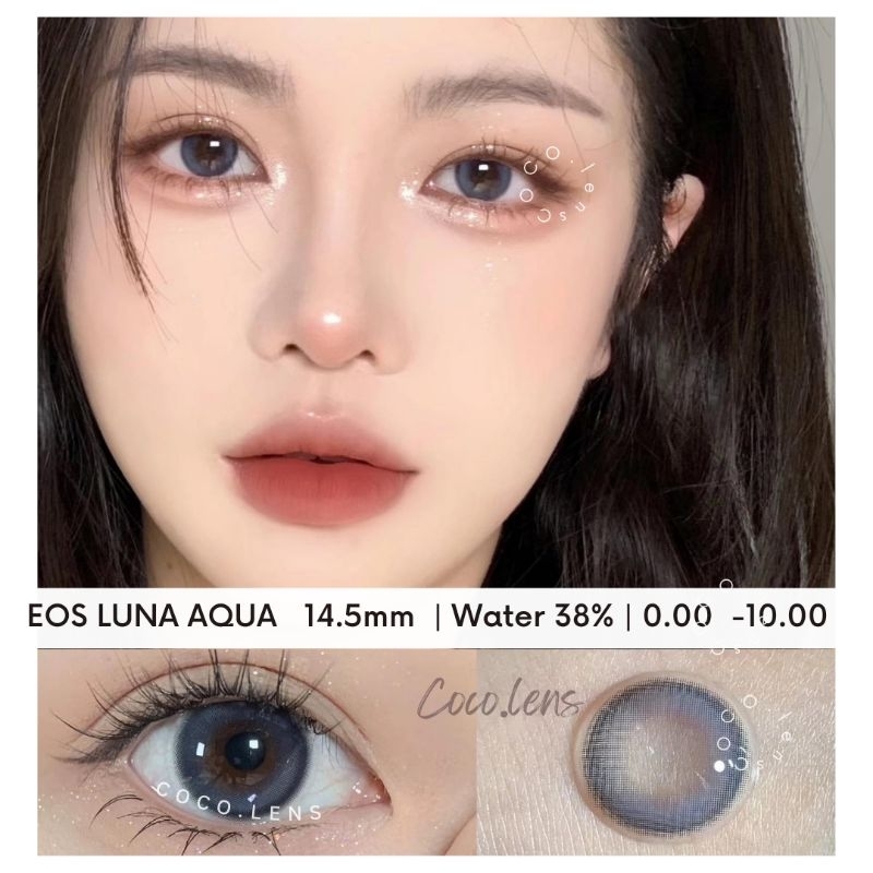 Original Softlens EOS Luna Natural Aqua Normal Minus (0.00 - 10.00)