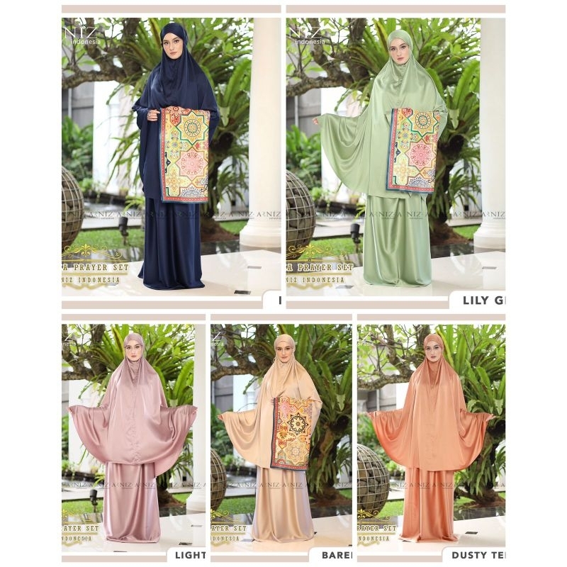 BEYZA PRAYER SET MUKENA TELEKUNG BY ARNIZ COLLECTION ORIGINAL