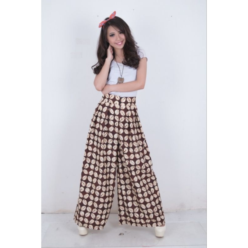 Celana Panjang Lutfa Kulot Jumbo Batik Wanita