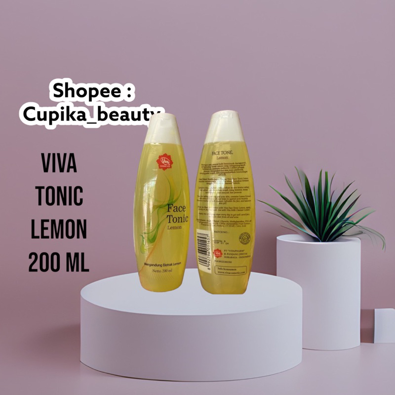 &lt;e.x&gt; [ new size 200 ml ] - viva face tonic lemon -- face toner viva lemon 200 ml