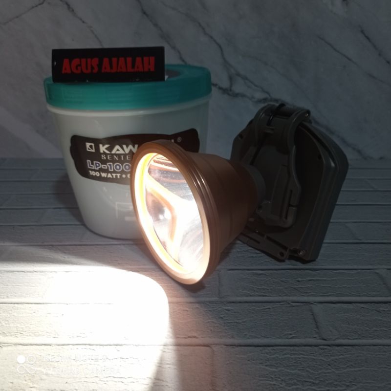 Senter kepala 100watt kawachi 100G cahaya putih