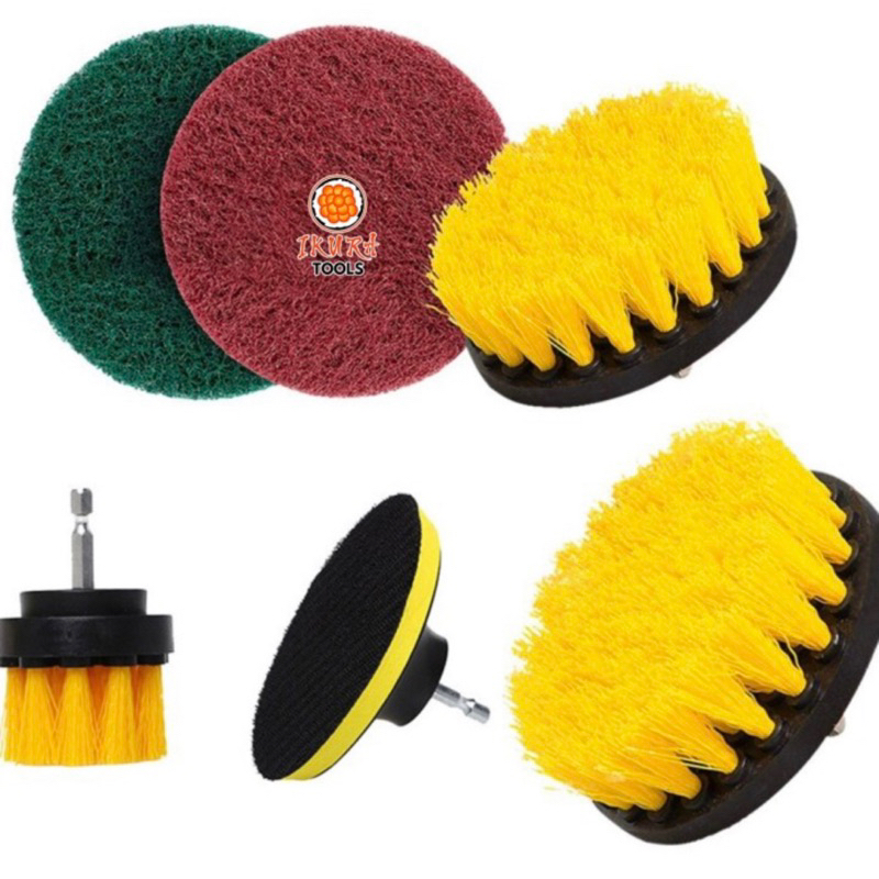 Mata bor sikat pembersih kepala sikat bor listrik cleaning head 6pcs