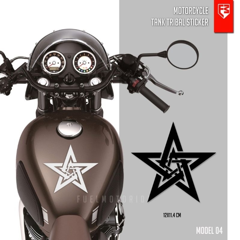 Stiker cutting / Stiker tangki motor Cbr Ninja Vixion Kawasaki Crf Klx universal body