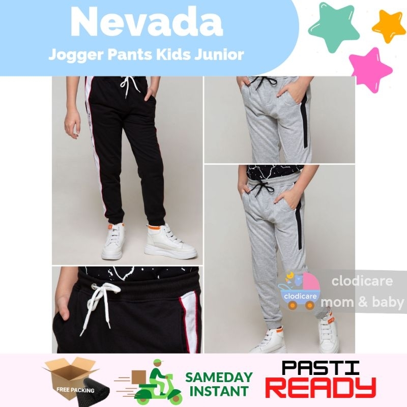 Nevada Jogger Pants Kids Anak 9 10 11 12 13 14 15 Tahun SD SMP Junior