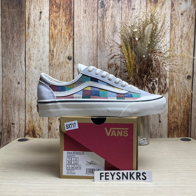 Vans Style 36 Decon SF Woven Checkerboard Multycollor Original