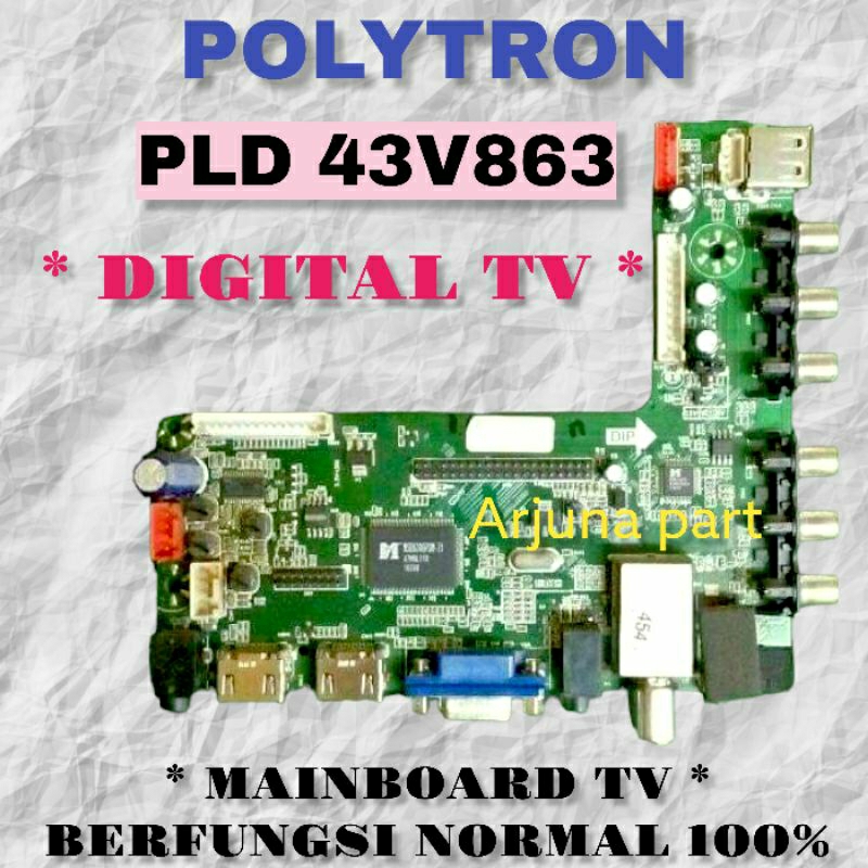 MAINBOARD TV POLYTRON PLD43V863 / MB TV POLYTRON PLD43V863 / MB POLYTRON PLD43V863 / MESIN TV POLYTR