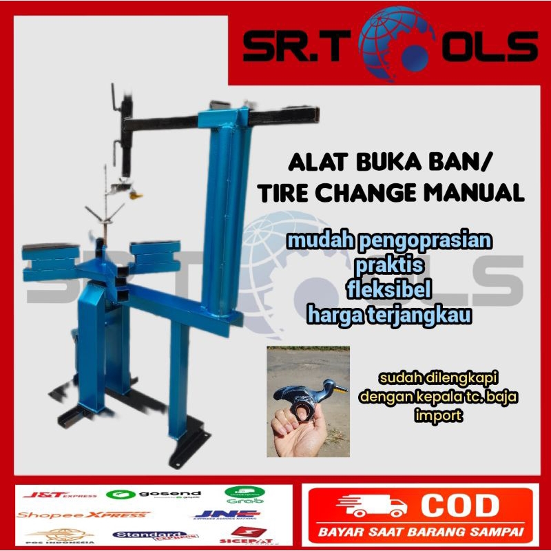 alat buka ban mobil/motor manual-tirechange manual