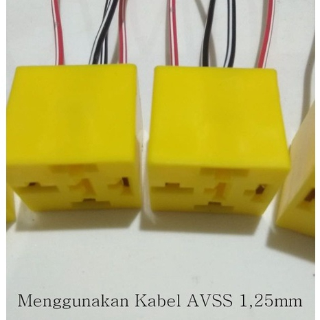 Soket Socket Relay untuk motor Mobil + kabel