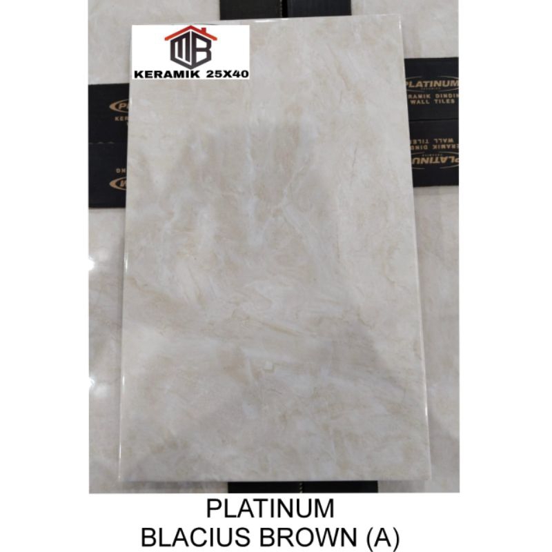 Keramik Dinding Kamar Mandi Platinum Blacius Brown 25x40 kw1
