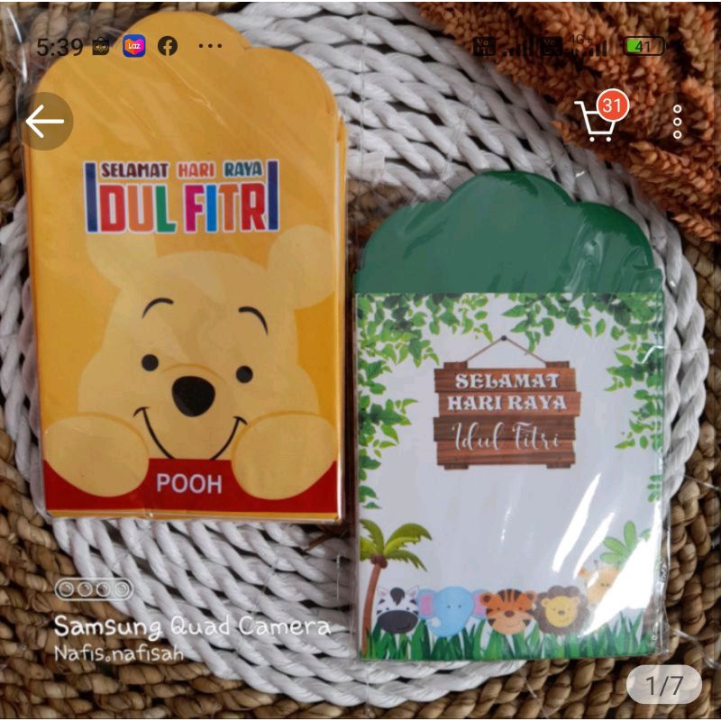 

Amplop karakter terbaru 10 pcs/ 1 pack amplop idul Fitri disuka anak anak