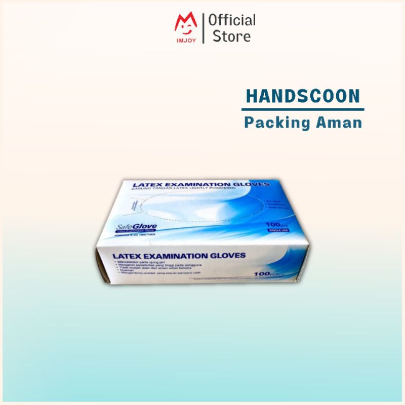 Handscoon S Handscoon M Handscoon Size L Handscoon Size S / M / L Sarung Tangan Karet Latex
