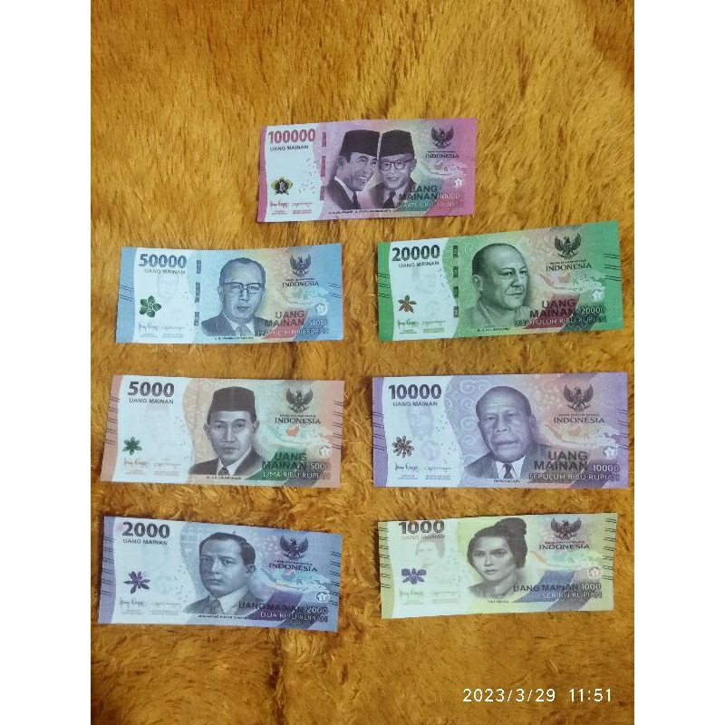 uang mainan (isi 100lembar)