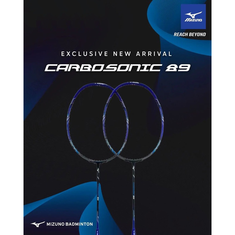 Raket Mizuno Carbosonic 89 Blue