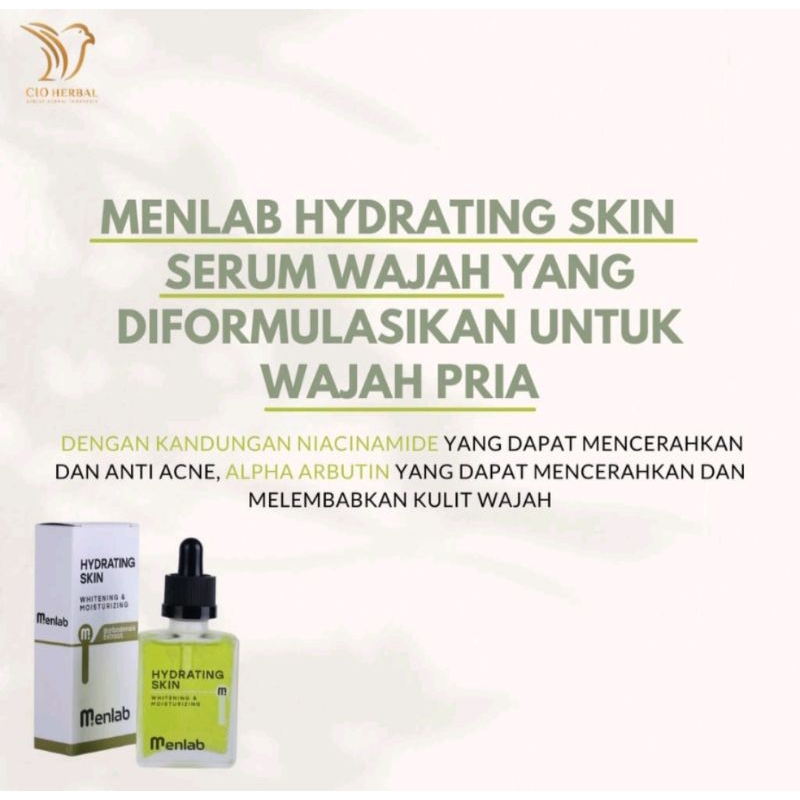 Menlab Hydrating Skin Whitening &amp; Moisturizing/Serum Wajah 30ml