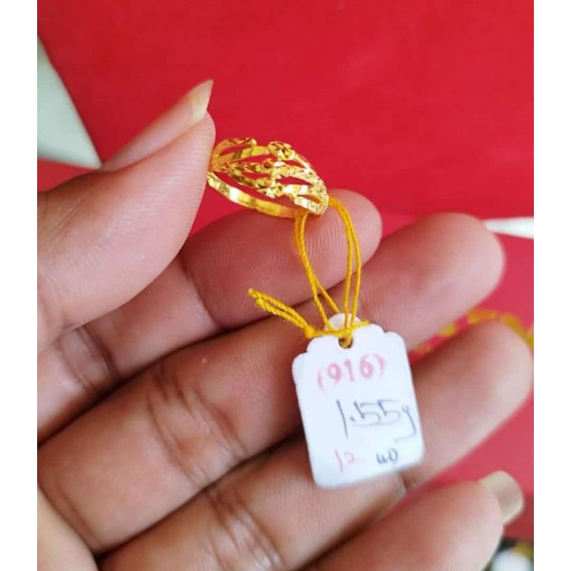 Cincin Emas 916/23k