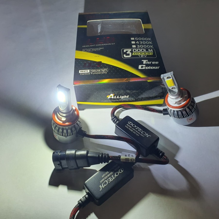 Lampu Led Dotech 3 Warna H11 Terang