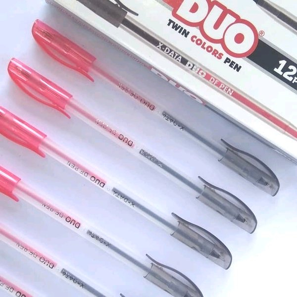 

Pulpen DUO (BLACK RED Ink) Dua Ujung