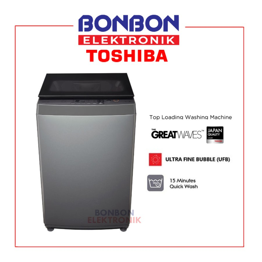 Toshiba Mesin Cuci 1 Tabung 10.5KG AW-DUK1150HN (SG) / AW DUK1150HN SG