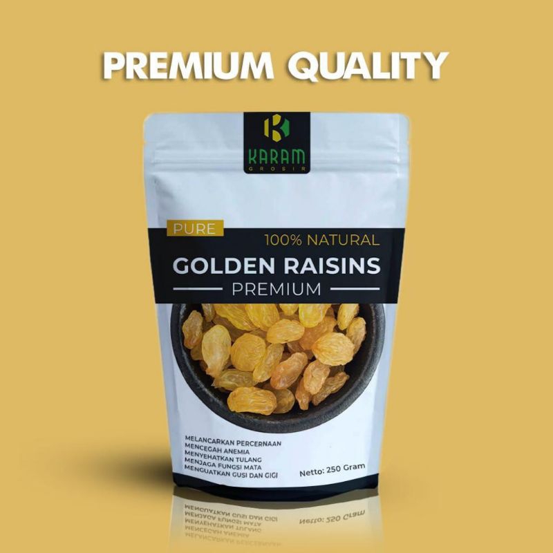 

Premium Golden Raisin 250 Gram